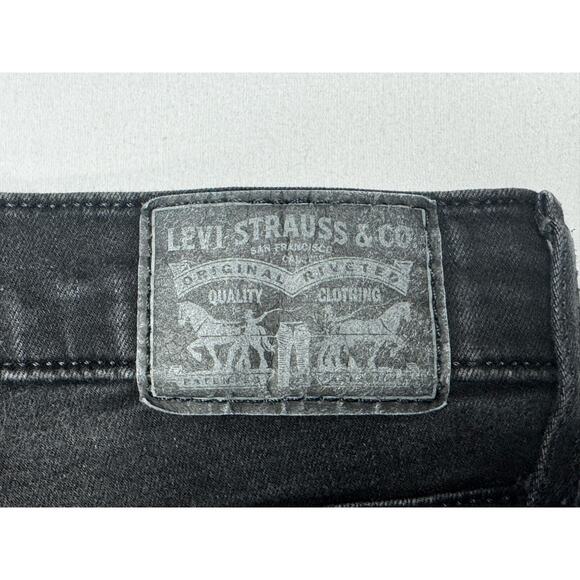 Levi's 315 Women's Shaping Bootcut Black Stretch Denim Jeans - 30x30 (30x29) - Picture 3 of 6